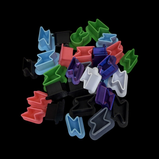 Lightning Bolt Shaped Ink Caps